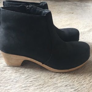 Dansko black booties size 37/ 7